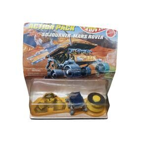 Mattel Hot Wheels Action Pack JPL SOJOURNER Mars Rover Pathfinder & Lander Set